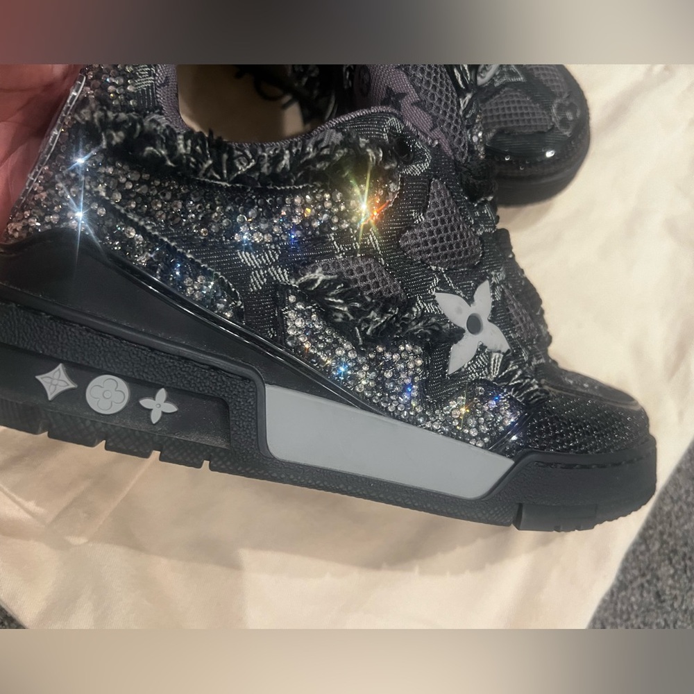 Louis Vuitton Skate Trainer Black Swarovski Monogran - Picture 4 of 11